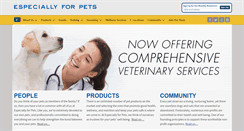 Desktop Screenshot of especiallyforpets.com